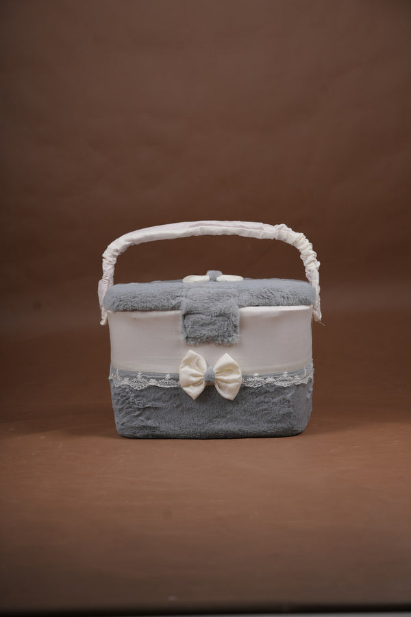 Medium Basket - Grey Plush