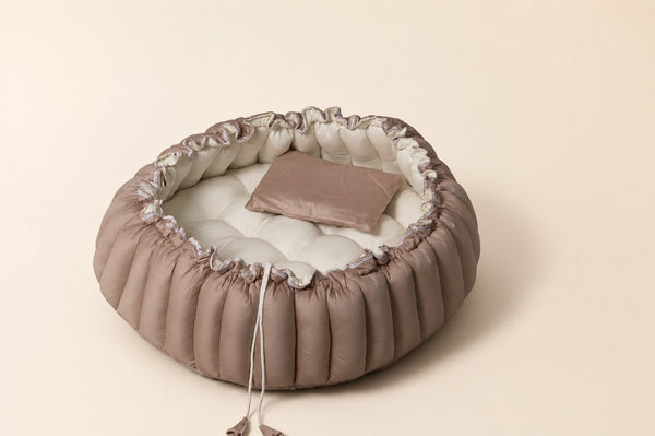 Round Bed – Cotton, full view