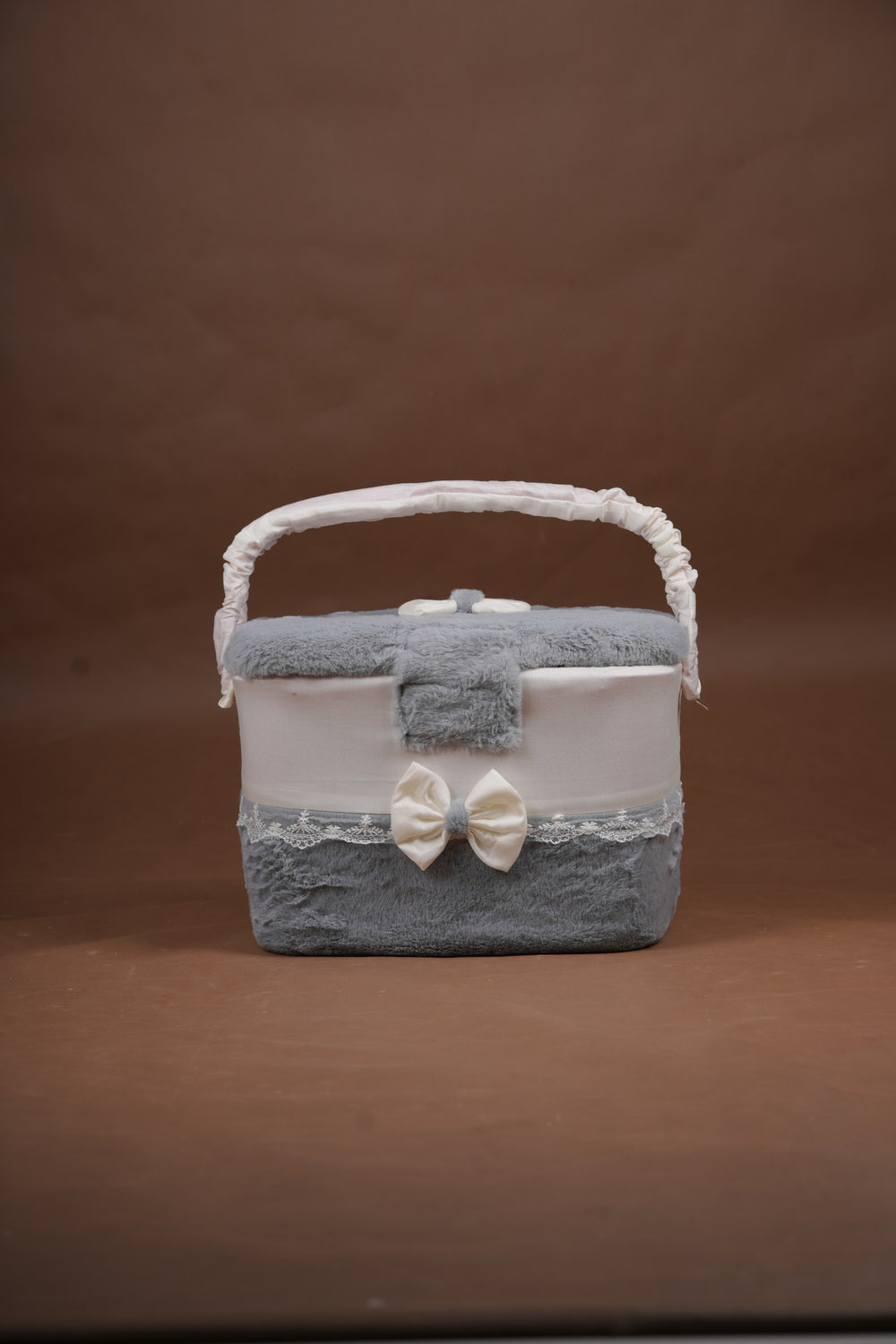 Medium Basket - Grey Plush